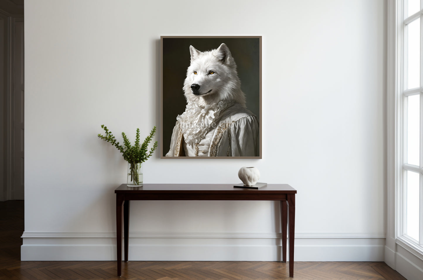 White Wolf Art - Victorian Animal Portrait