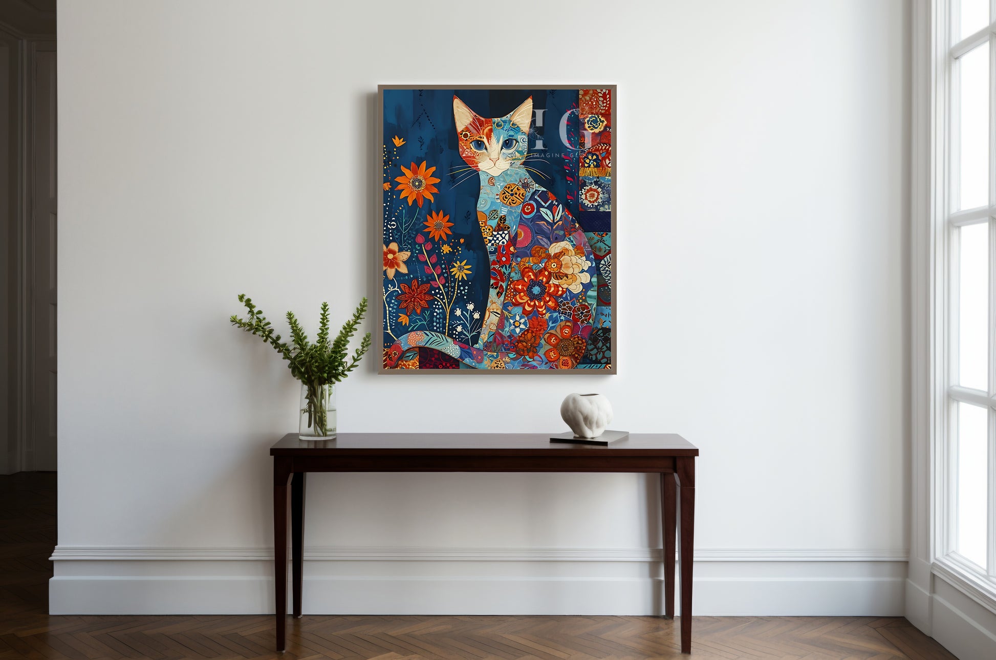 Fun animal wall art ideal for cat lovers and collectors