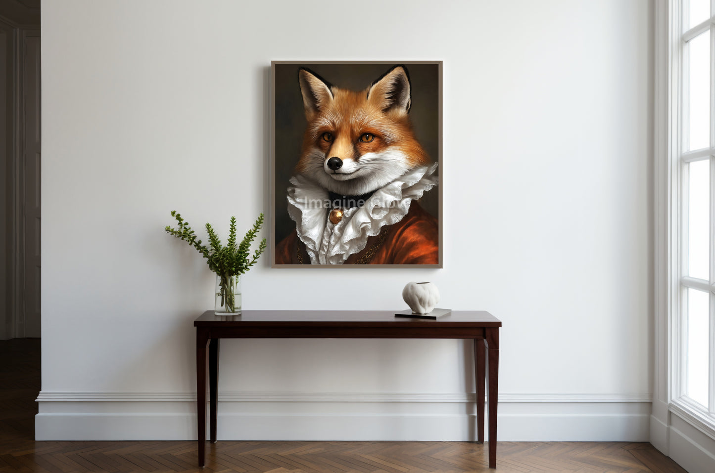 Fox Portrait - Renaissance Animal Portrait