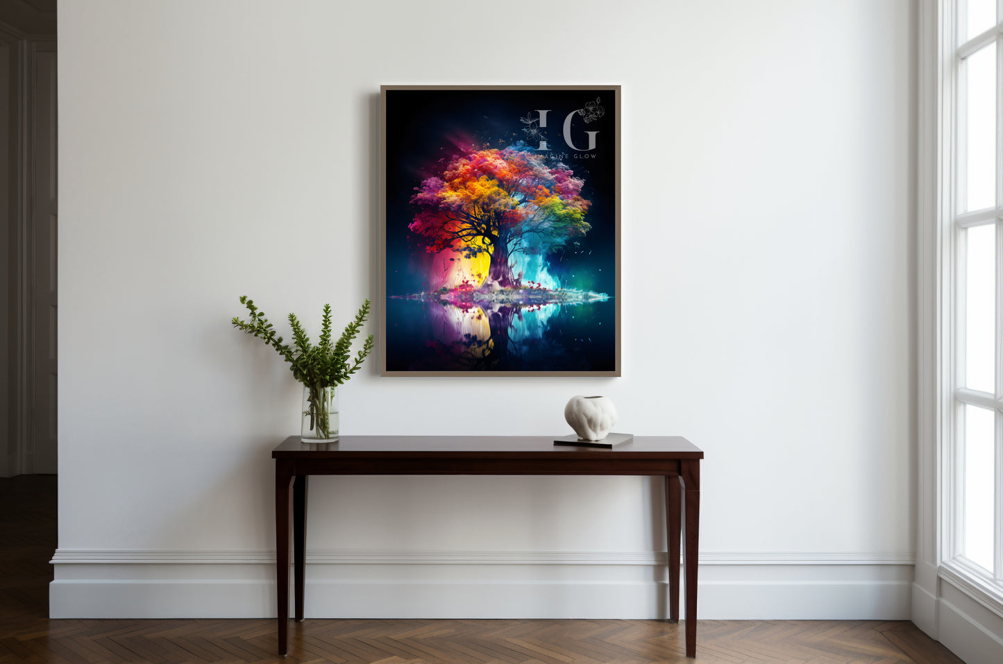 Cheerful artwork adding a burst of color to any interior