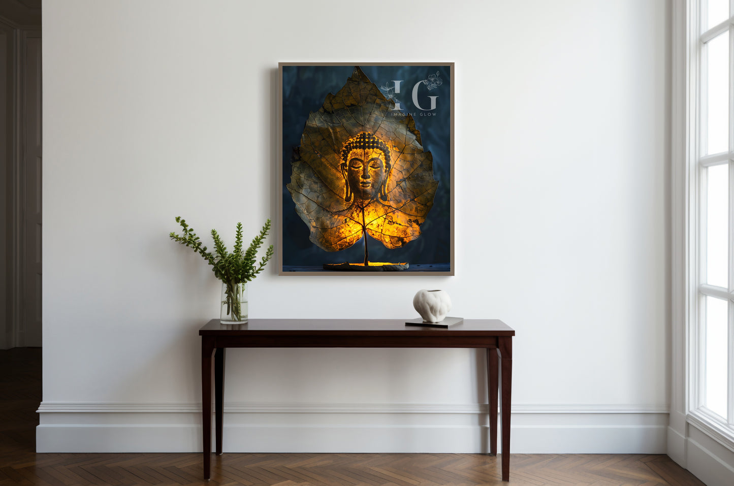 Peaceful Buddha artwork, ideal for bringing calmness to any space.