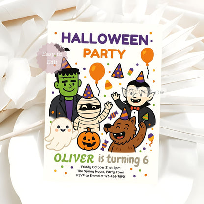 trick or treat party invitation
