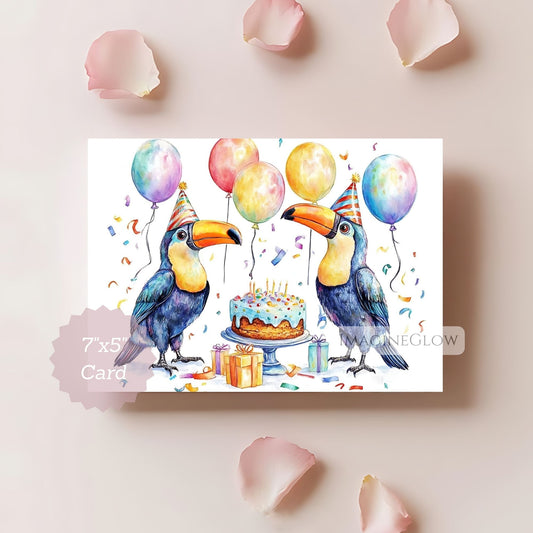 toucan birthday card
tropical bird birthday card
printable toucan birthday card
