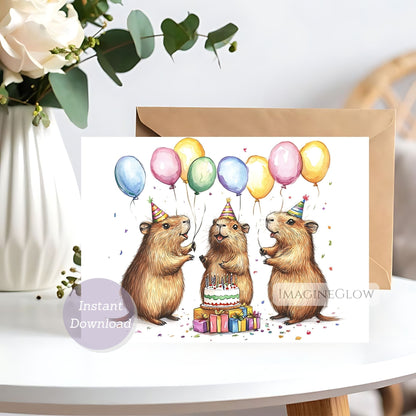 capybara birthday card
cute capybara greeting card
funny capybara birthday card
