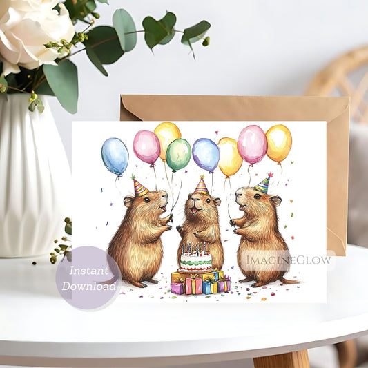 capybara birthday card
cute capybara greeting card
funny capybara birthday card
