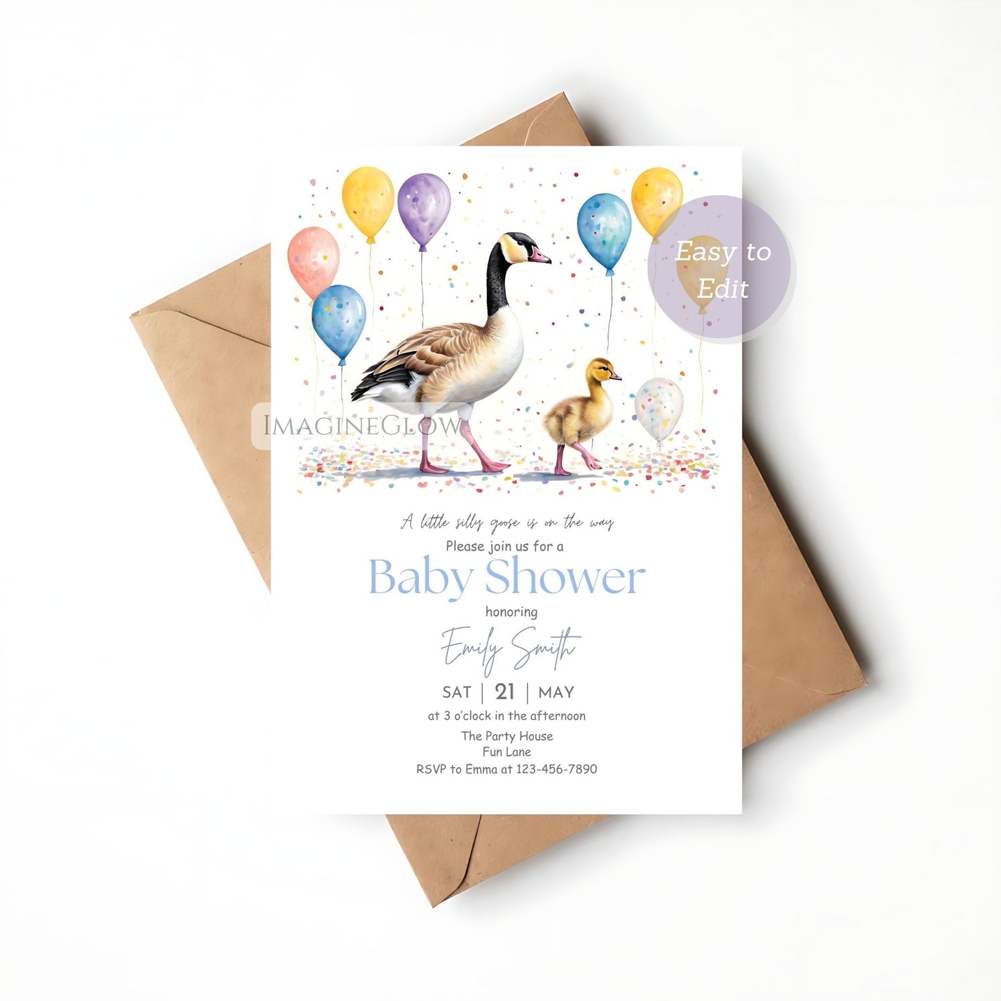 farm animal baby shower invite
