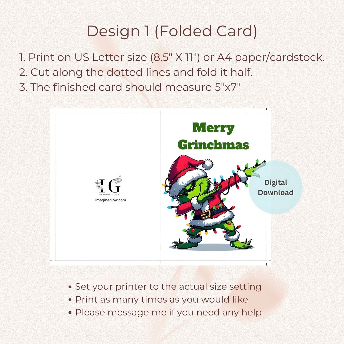 holiday grinch christmas card designs
