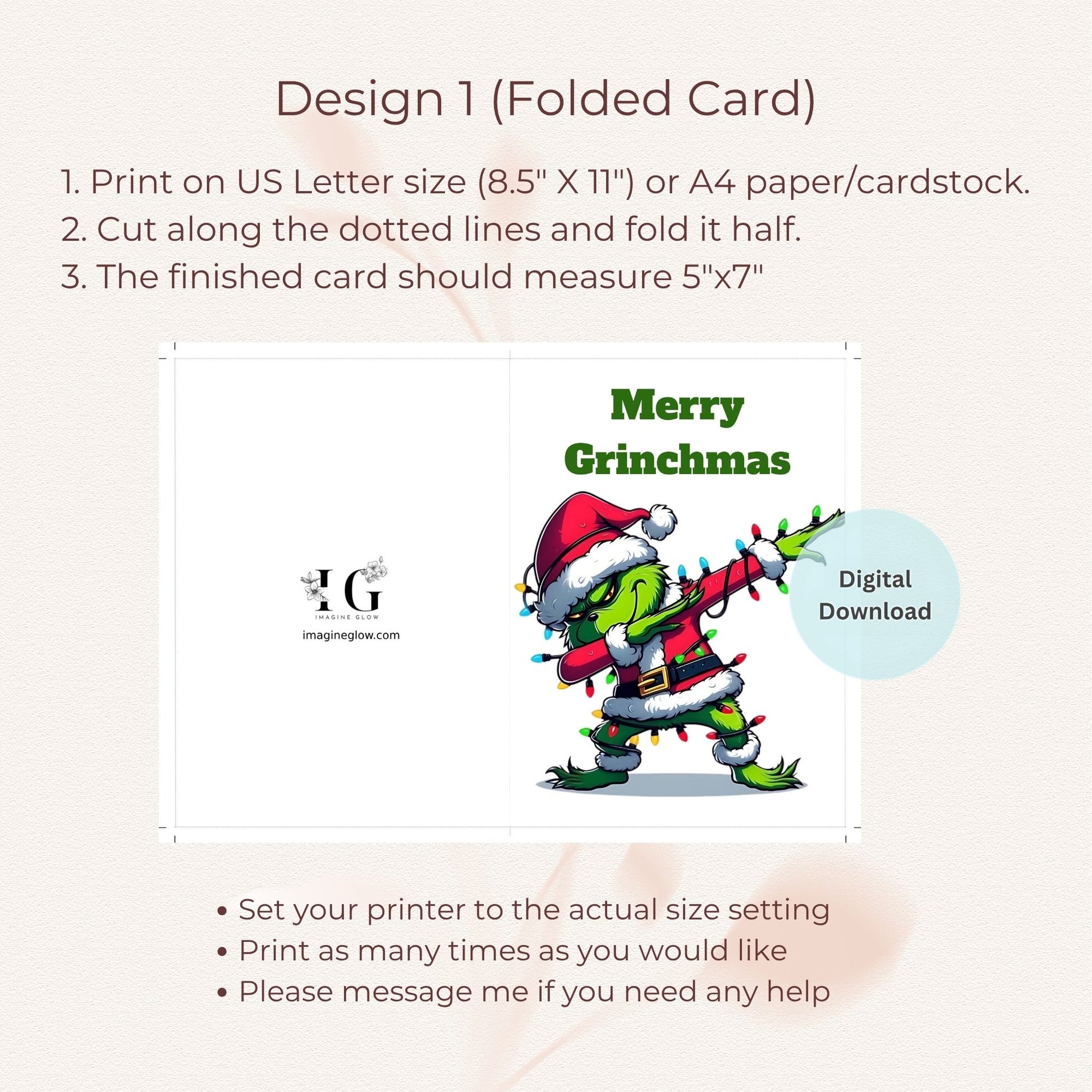 holiday grinch christmas card designs
