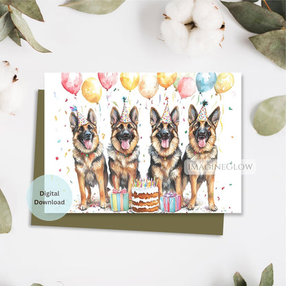 german shepherd birthday card printable
funny german shepherd greeting card
