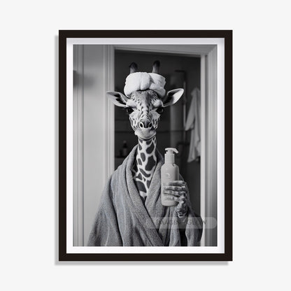 Giraffe wall art gift for animal lovers
