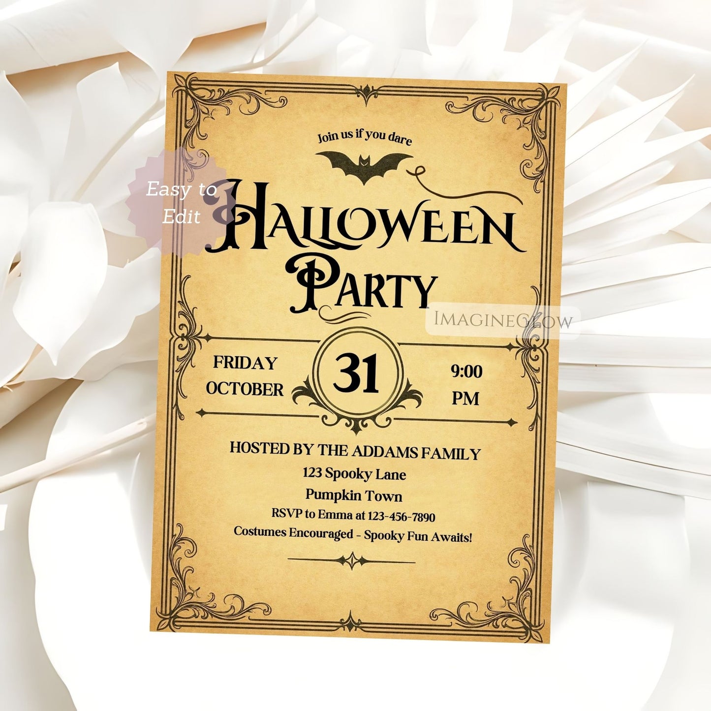 editable halloween evite template
