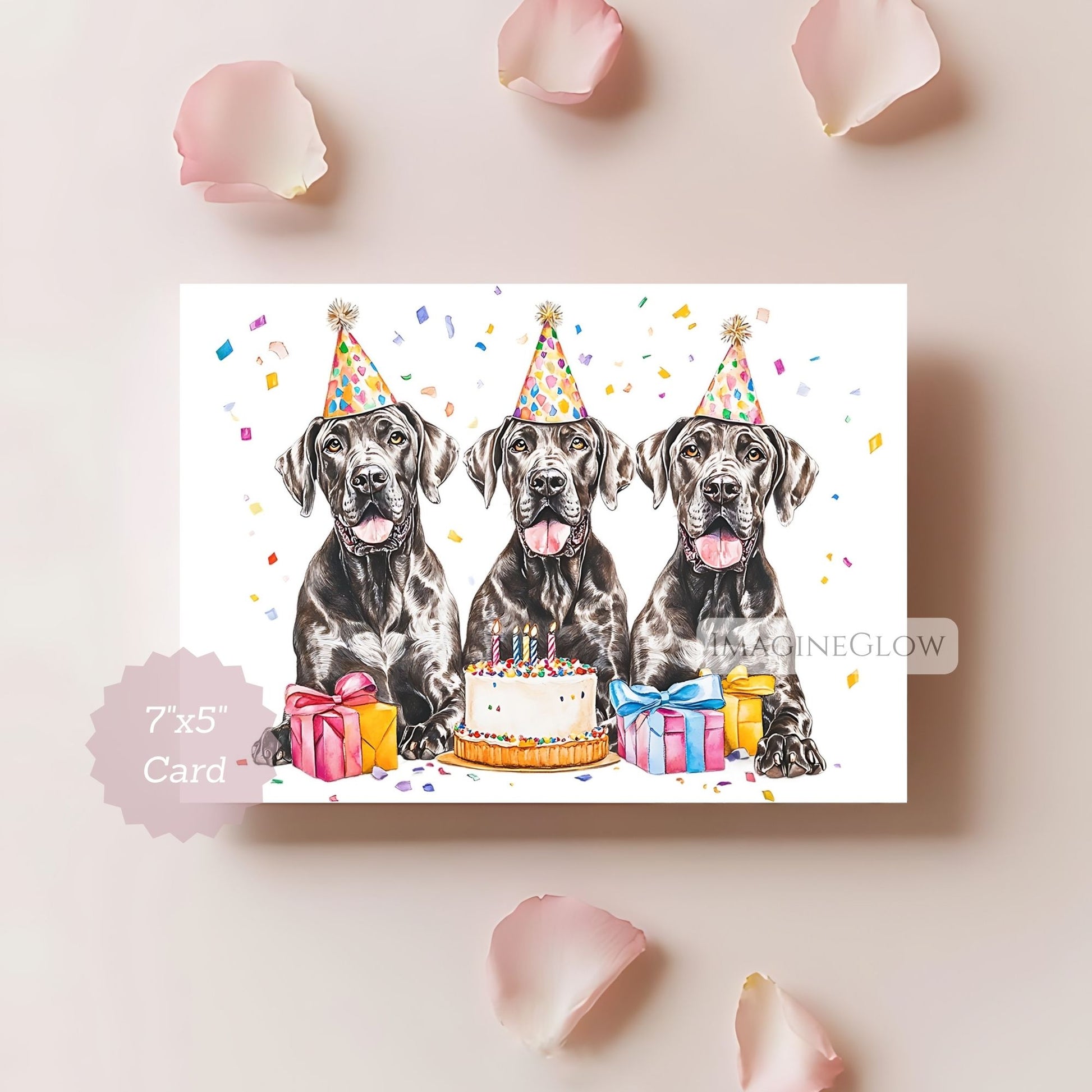 great dane birthday card
great dane dog greeting card
printable great dane card
