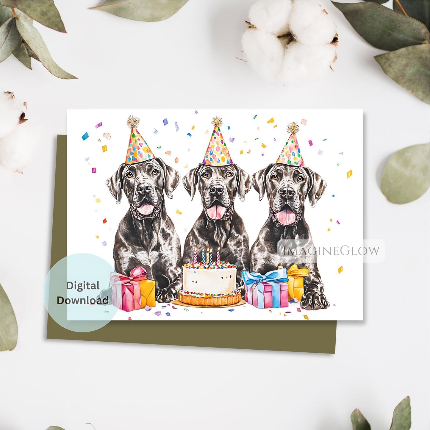 dog lover birthday card digital
cute great dane birthday printable
funny dog birthday greeting card
