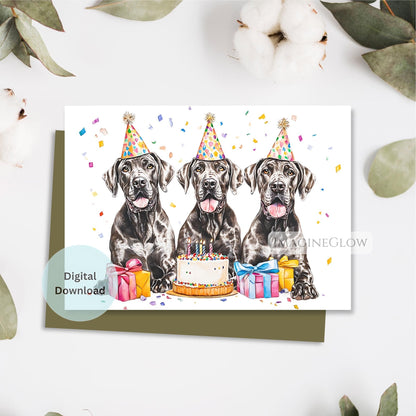 dog lover birthday card digital
cute great dane birthday printable
funny dog birthday greeting card
