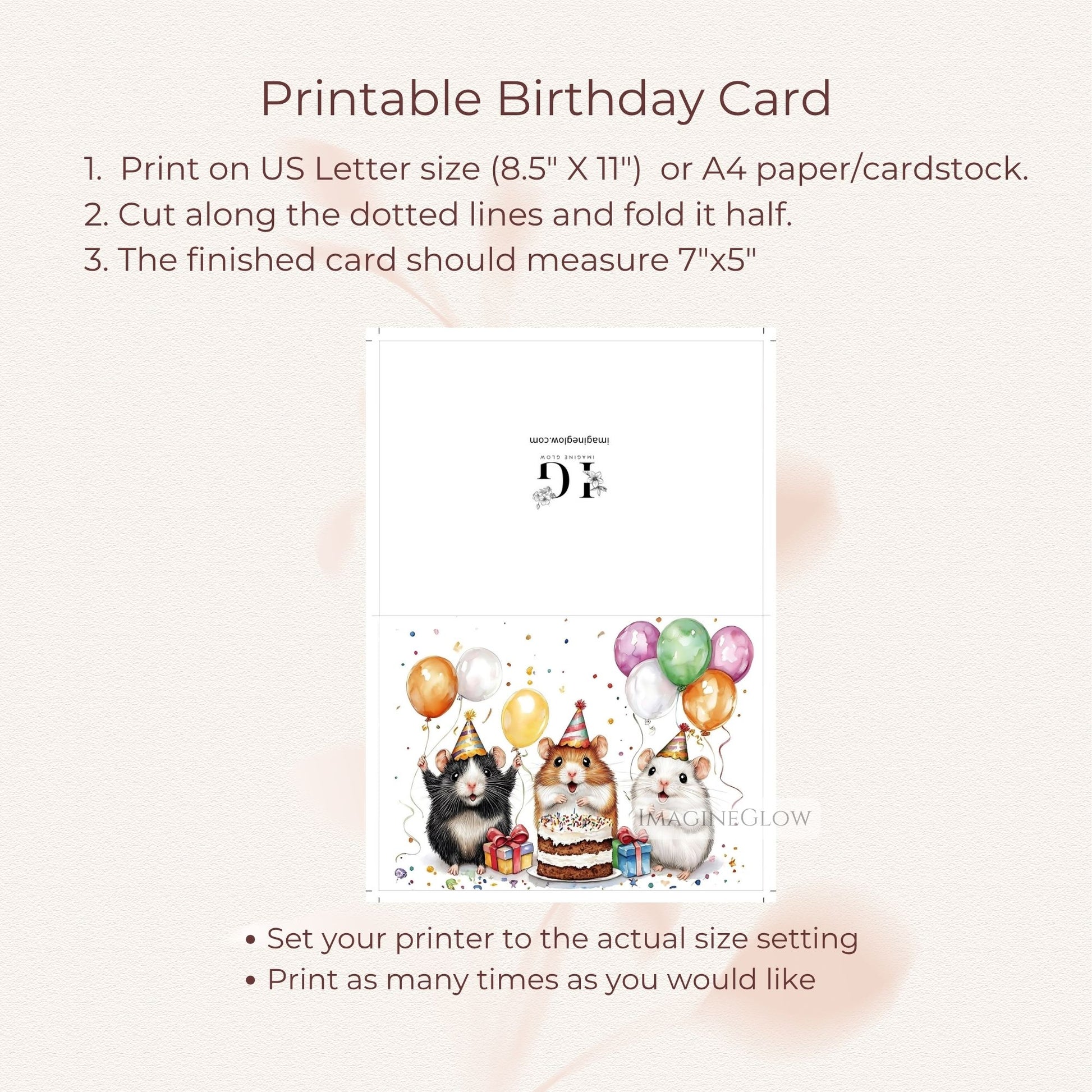 pet hamster birthday card
kids hamster birthday card
hamster animal card
small pet birthday card
hamster party card
hamster happy birthday card
