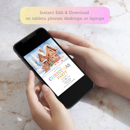 editable christmas cookie decorating invitation
gingerbread themed holiday party invitation printable
