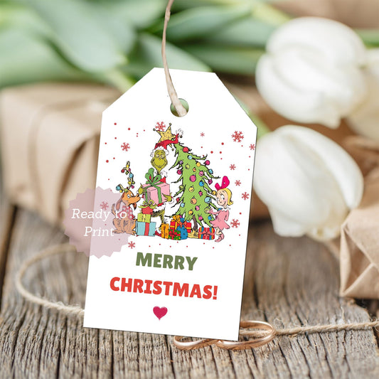 printable grinch christmas party gift tags
