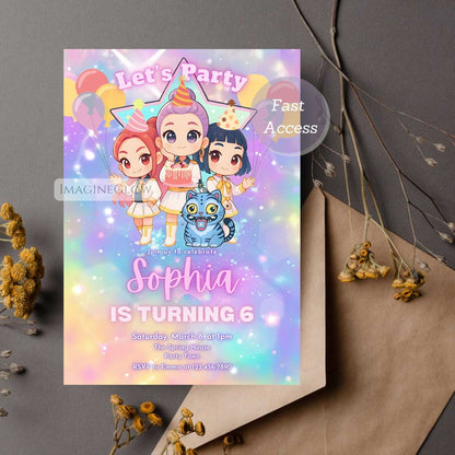 anime-themed birthday invite printable
