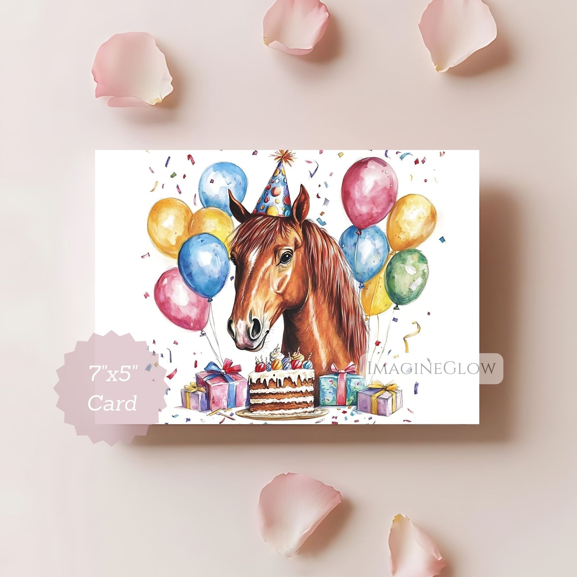 farm animal horse birthday card
country style horse birthday card
horse lover greeting card
barn theme horse birthday card
