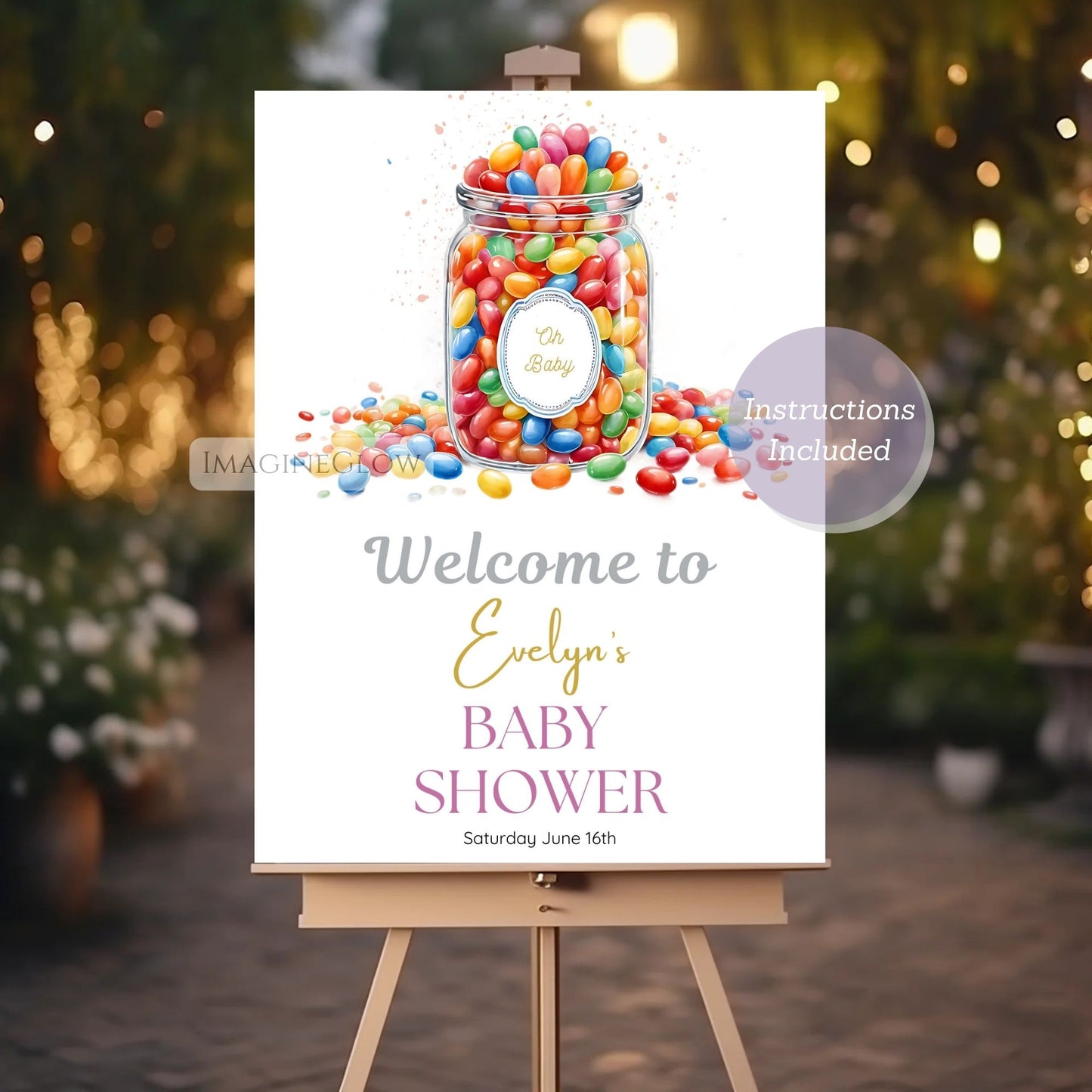 candyland welcome sign printable
birthday candy welcome board
