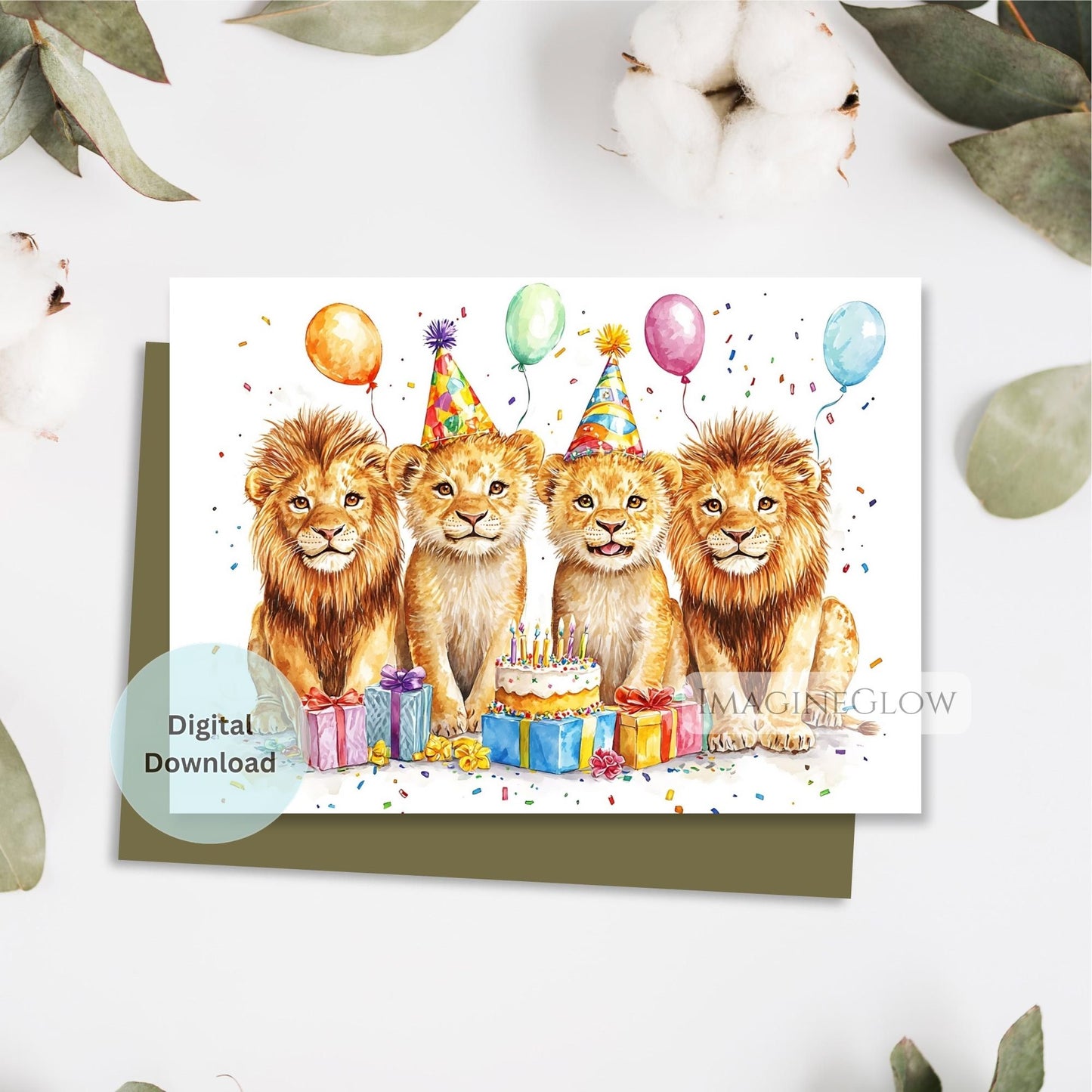 lion birthday card
safari lion birthday card
jungle theme lion birthday card

