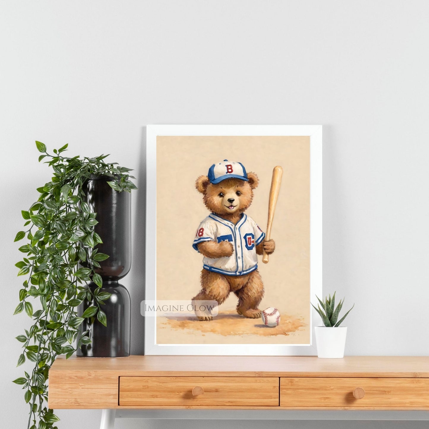 bear sports wall art digital

