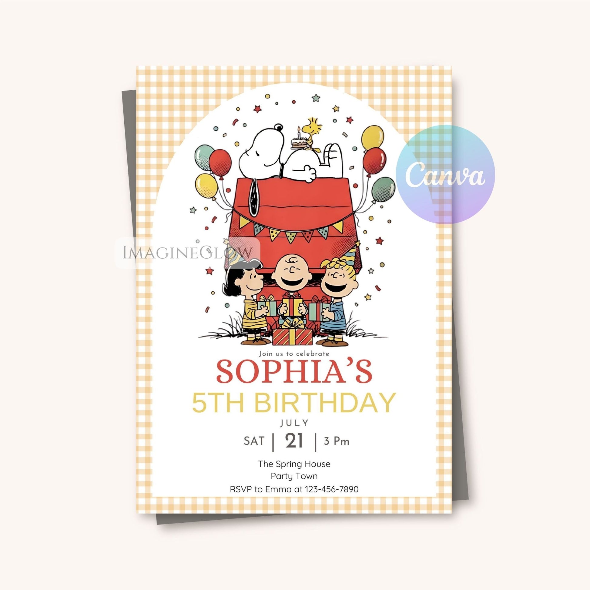 dog-themed birthday party invite
