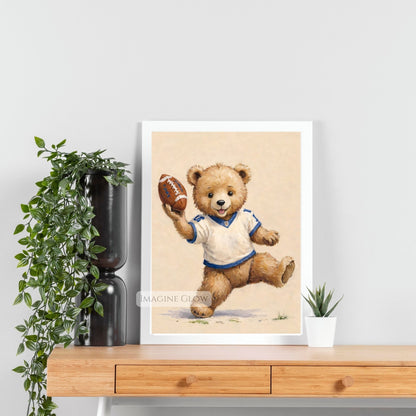 nursery football animal printable
