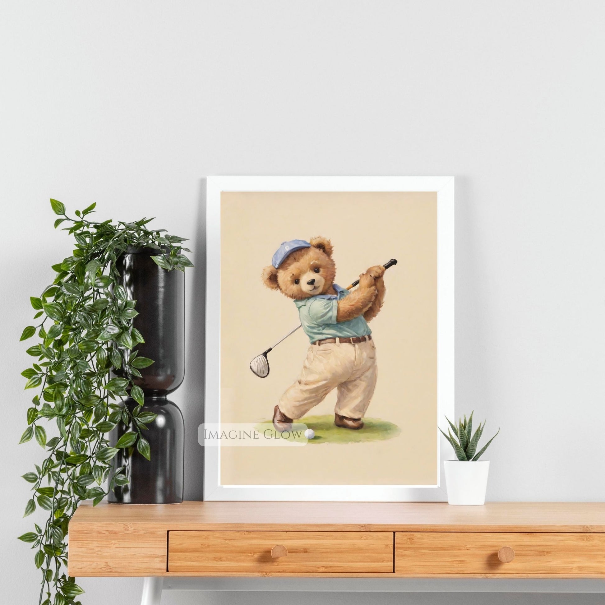 kids golf nursery printable art
