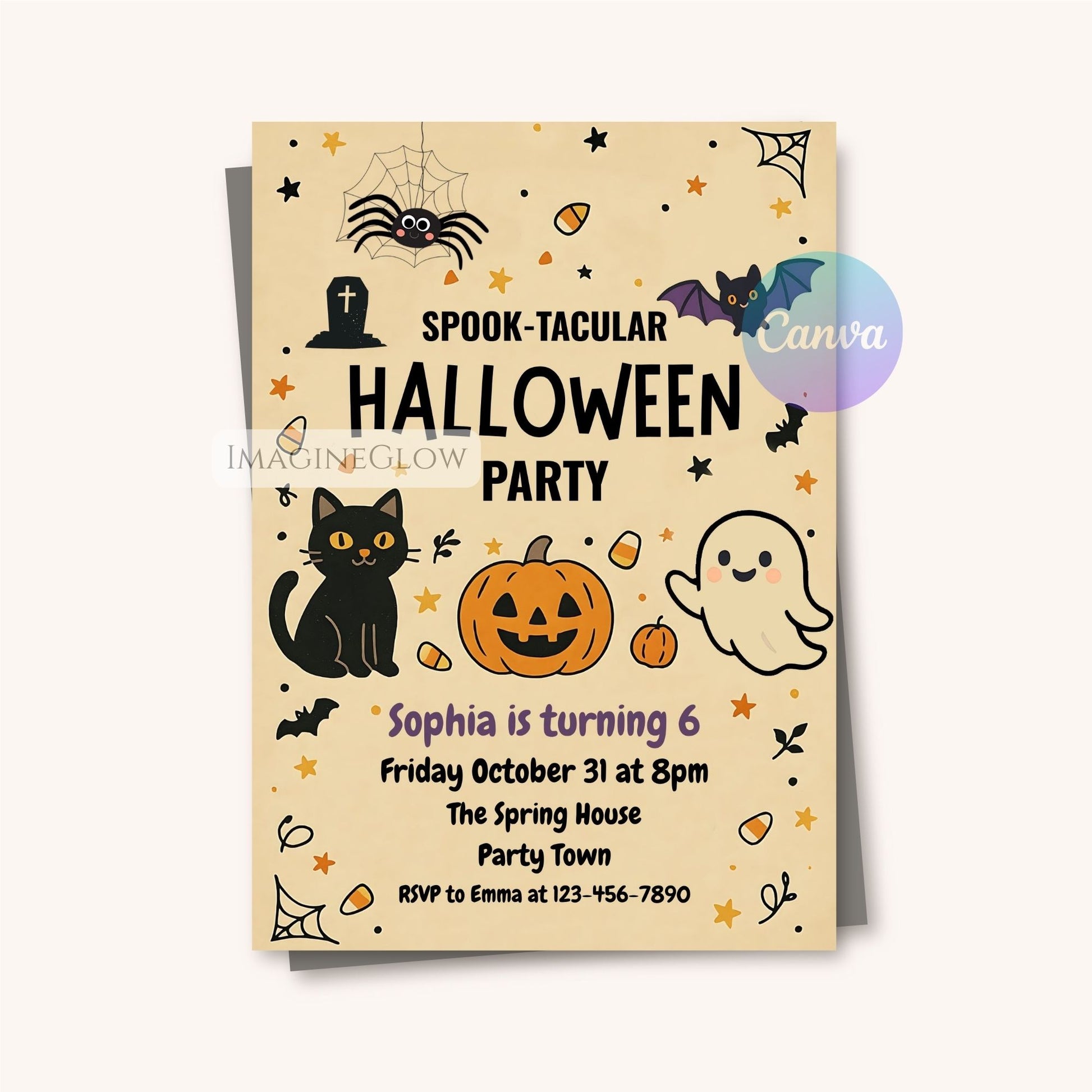 child halloween birthday printable
