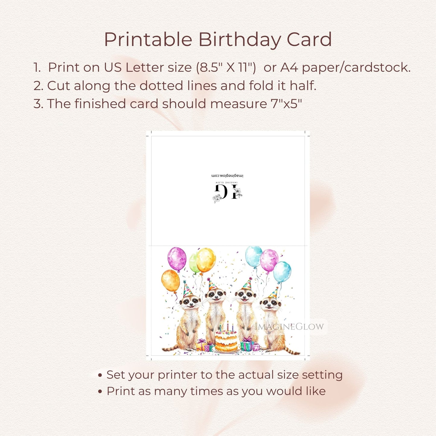 nature meerkat birthday card
meerkat party card
meerkat happy birthday card