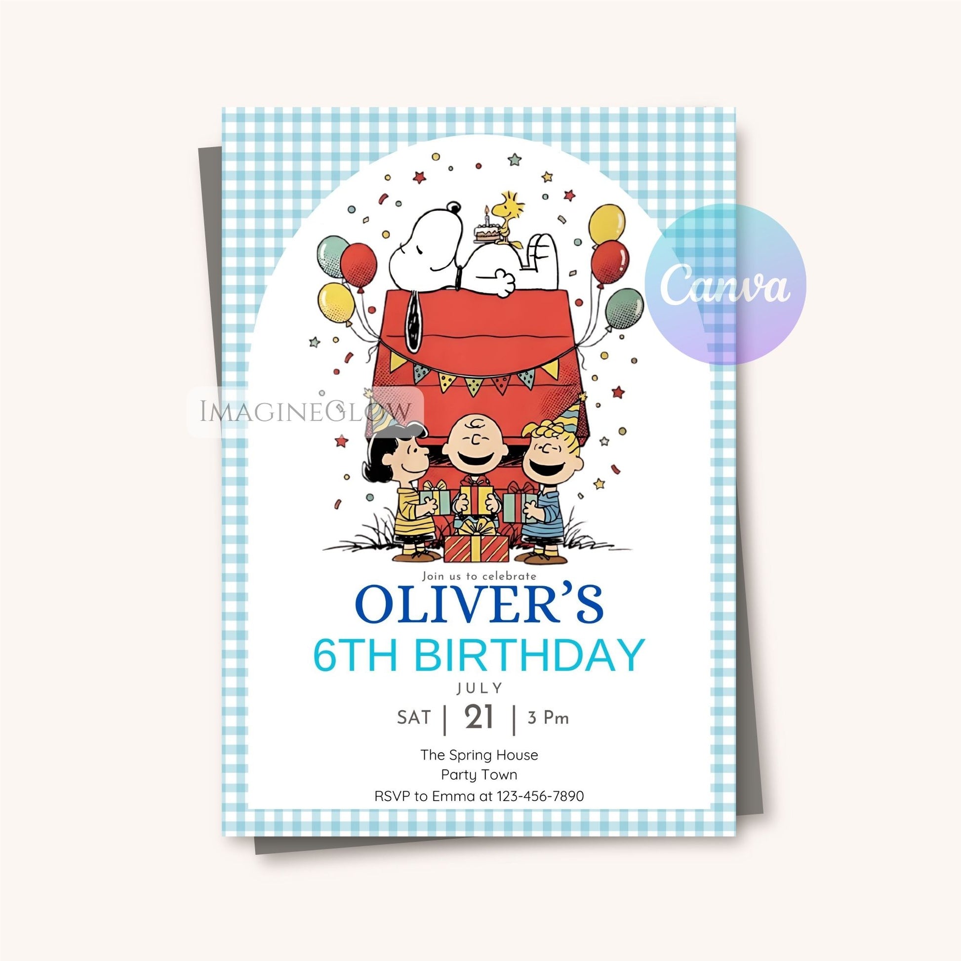 peanuts cartoon birthday party invite
snoopy digital birthday invitation
