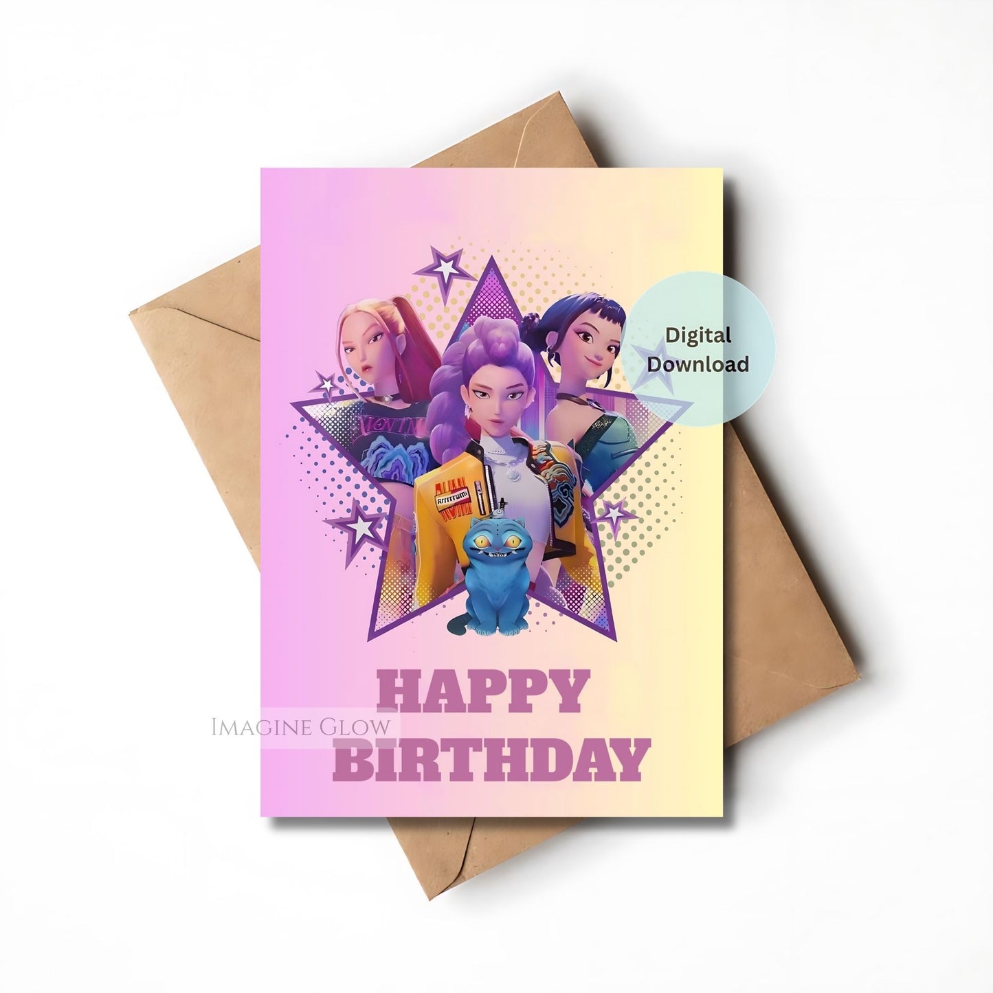 kpop demon hunters birthday card huntrix anime party card
huntrix kpop demon hunters printable birthday card
