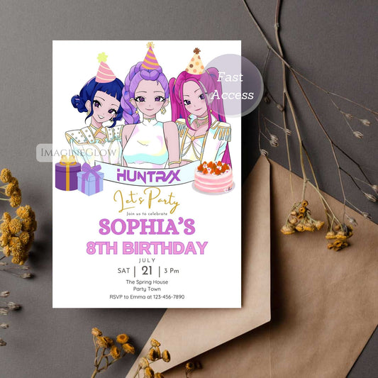 kpop demon hunters invitation
