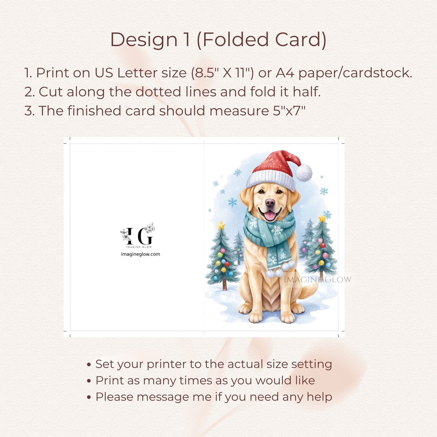 holiday dog greeting card labrador retriever art
cute labrador christmas card digital download
labrador retriever holiday greeting printable card
festive labrador dog christmas card design
