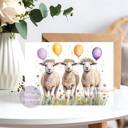 lambs birthday card floral
cute lamb birthday card
printable animal birthday card
floral birthday card lambs
kids birthday card lamb
