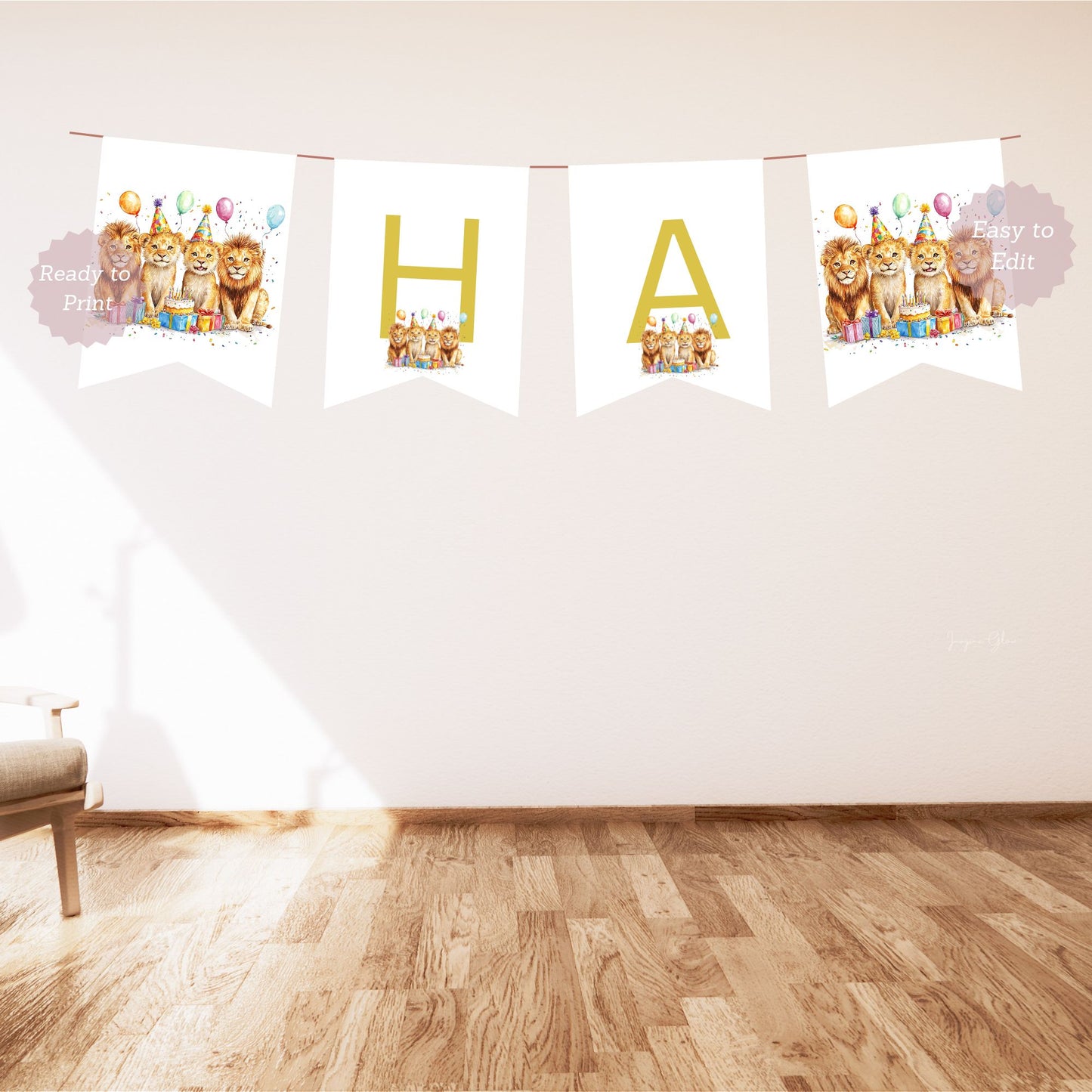 editable safari jungle banner
lion birthday banner printable
editable jungle animal bunting
safari birthday banner template