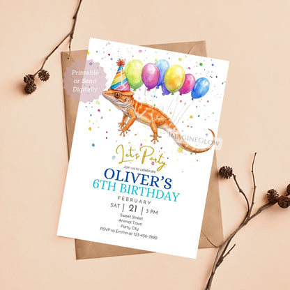 zoo-themed birthday invite digital