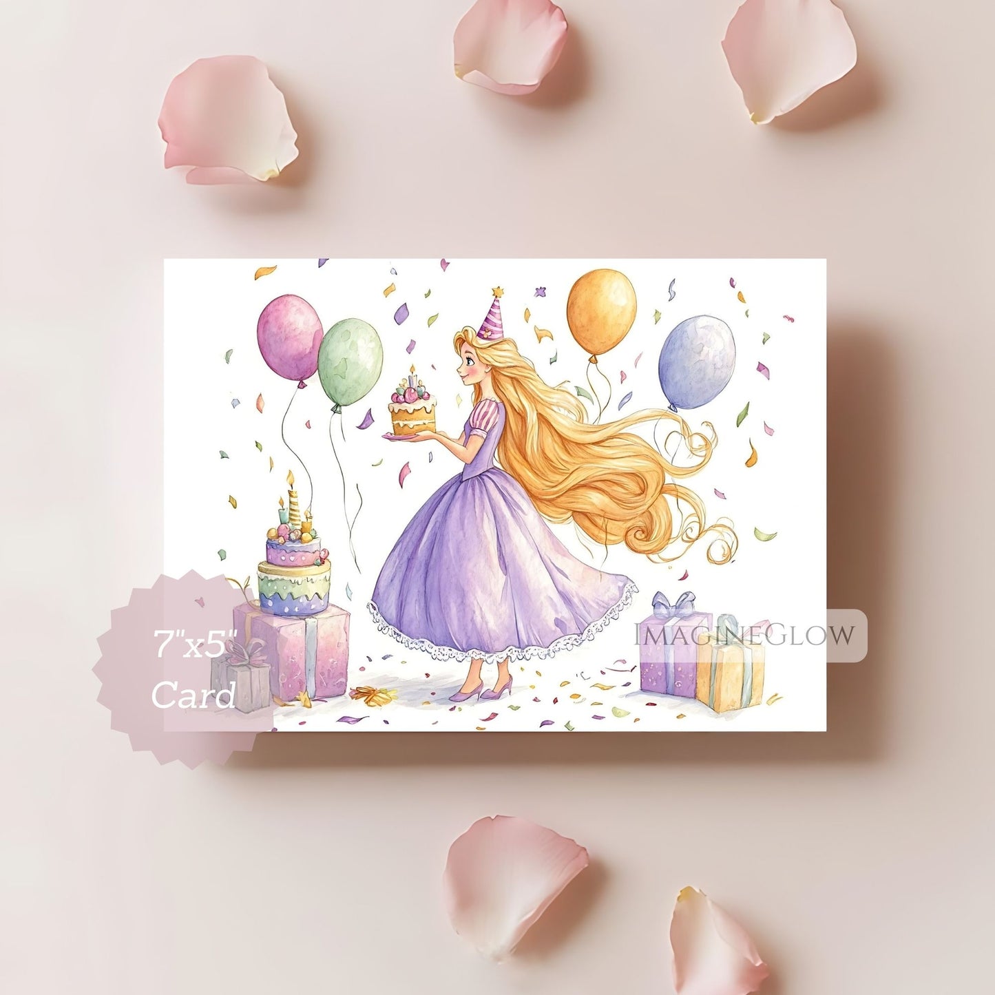 princess rapunzel birthday card
fairy tale rapunzel card
