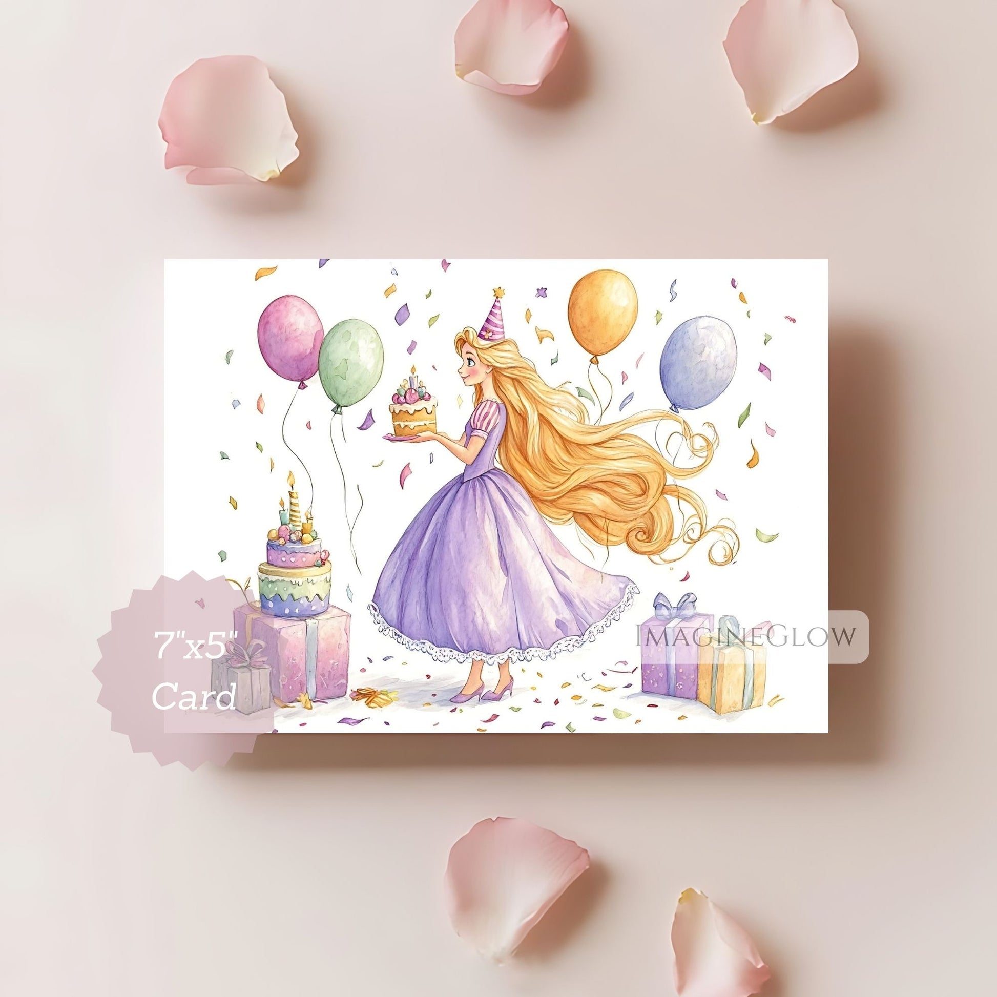 princess rapunzel birthday card
fairy tale rapunzel card
