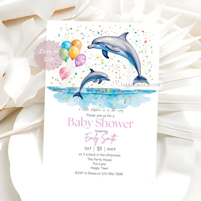 ocean baby shower invite
