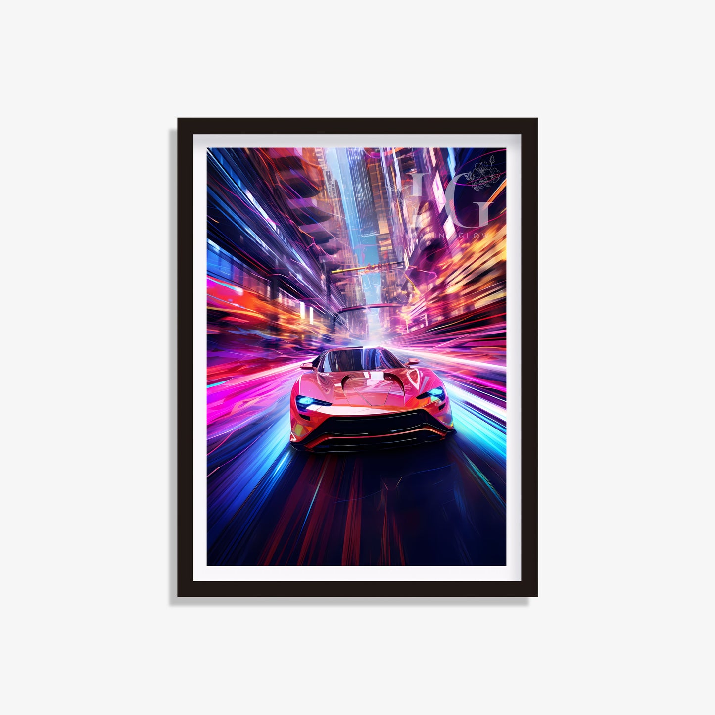 Sleek modern car artwork to enhance your home decor