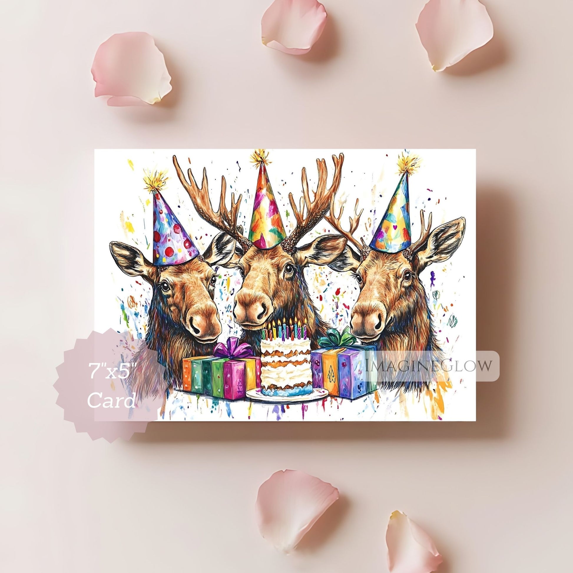 moose digital birthday card
nature lover greeting card
outdoor themed birthday card
moose card blank inside
