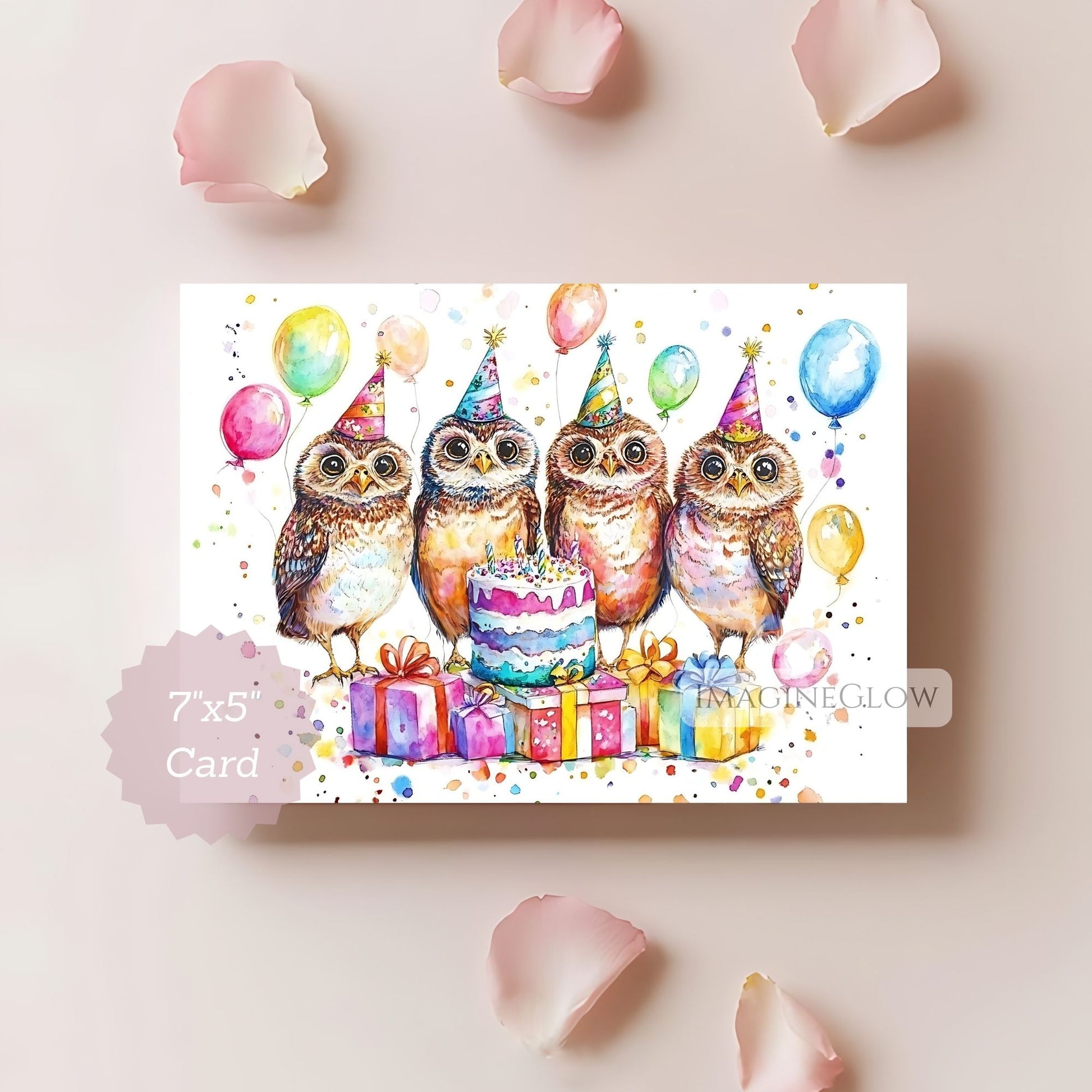 printable owl greeting card
cute owl birthday card
