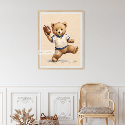 vintage sports nursery printable art
