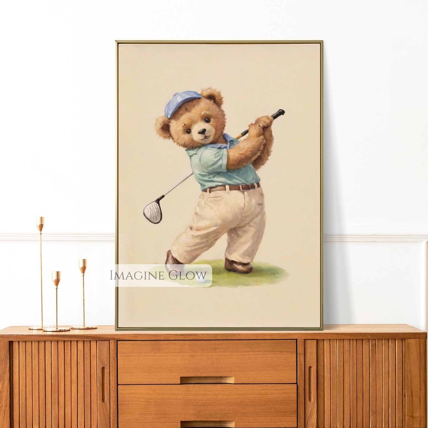 bear sports wall art digital
