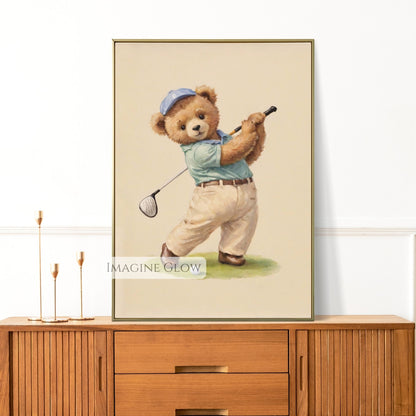 bear sports wall art digital
