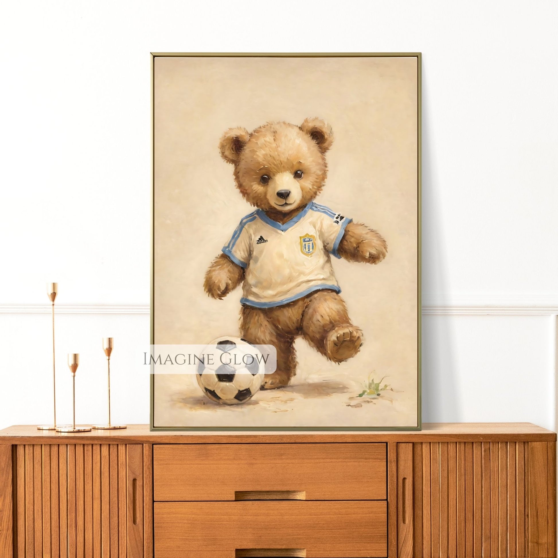 nursery soccer animal printable

