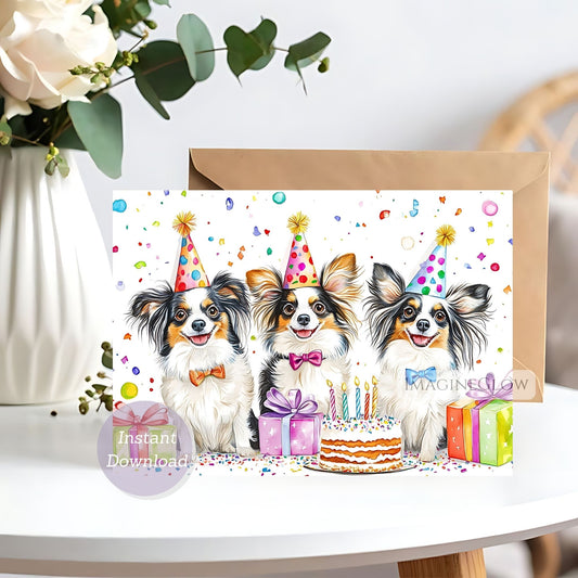 papillon dog birthday card
cute papillon puppy greeting card
digital papillon birthday card
printable papillon dog card


