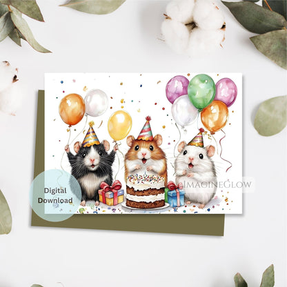 hamster birthday card
cute hamster greeting card
printable hamster birthday card
digital hamster card
